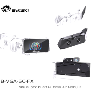 Bykski GPU Block Digital Display Module – B-VGA-SC-X – Clear