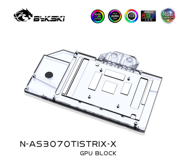 Bykski N-AS3070TistriX-X graphics card water cooled Head Asus RTX3070TI-Gaming Raptor