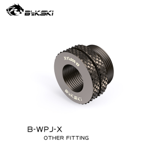 Bykski Fillport / Pass Thru Fitting - B-WPJ-X - Gun Metal