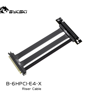 Bykski B-6HPCI-E4-X PCI Extension Cable , For Graphics Card Vertical Installation, Motherboard To GPU, PCIE4.0X16 Full Speed