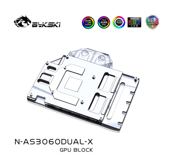 Bykski N-AS3060DUAL-XVideo card water cooled head Asus DUAL RTX306012G-Gamming