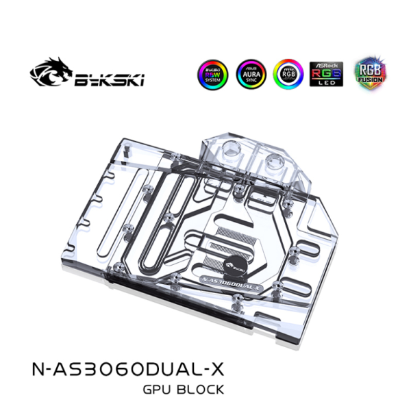 Bykski N-AS3060DUAL-XVideo card water cooled head Asus DUAL RTX306012G-Gamming