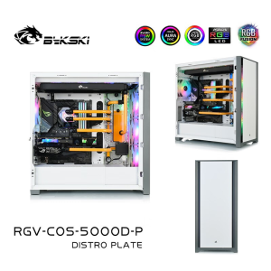 Bykski RGV-COS-5000D-P Distro Plate for CORSAIR 5000D With DDC pump