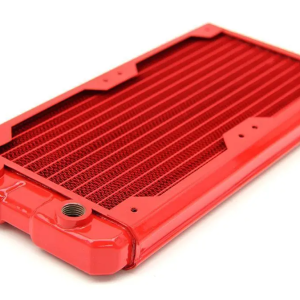 Black Ice Nemesis 240GTS® Ultra Stealth U-Flow Low Profile Radiator - Red N240GTS-F2PR