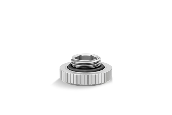 EK-Quantum Torque Plug w/Badge - Satin Titanium 3831109828762