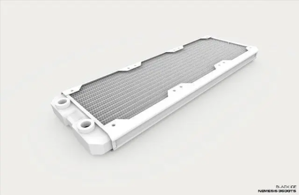 Black Ice Nemesis 360GTS® Ultra Stealth U-Flow Low Profile Radiator - White