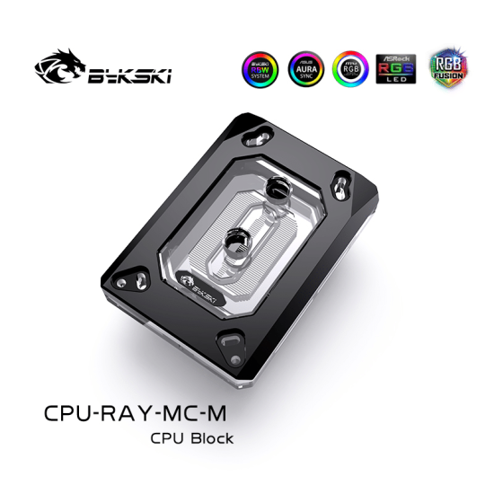 Bykski CPU-RAY-MC-M CPU Bloc de refroidissement par eau