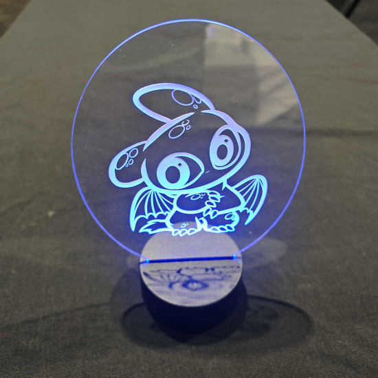 Engraved LED Lamp - Krokmou1