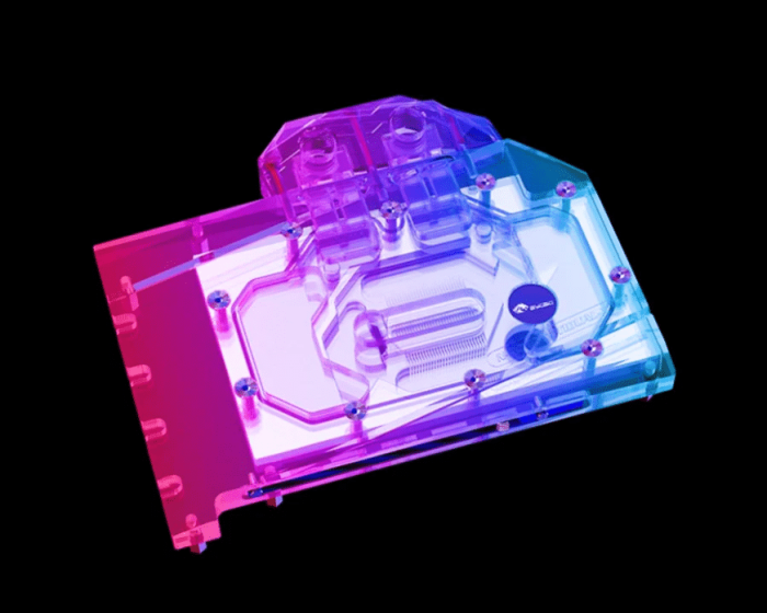 Bykski (N-AS4060TIDUAL-X) Full Coverage GPU Water Block and Backplate For ASUS Dual GeForce RTX 4060 Ti OC 8GB