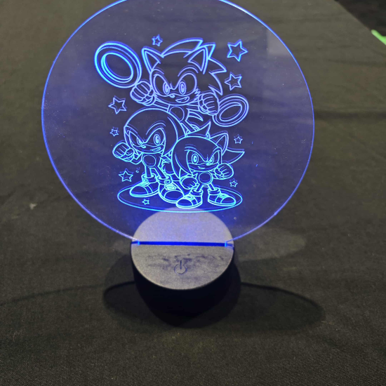 Engraved LED Lamp - Sonic2