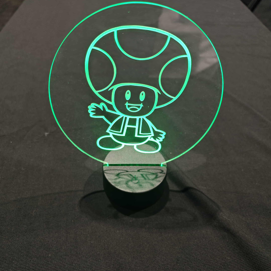 Engraved LED Lamp - Toad1