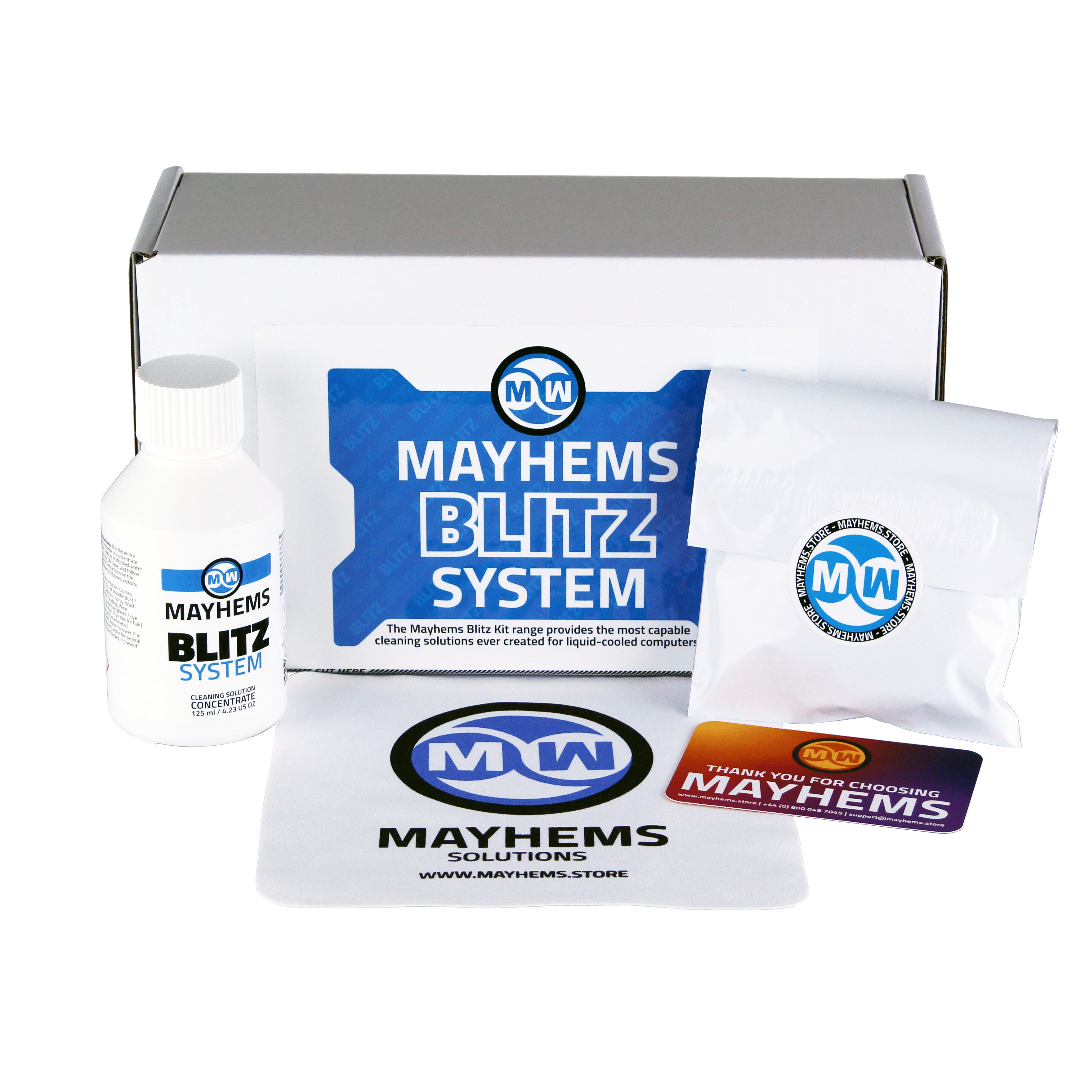 Mayhems - PC Cleaning Kit - Blitz System - Coolant Loop Cleaning, for Initial Setup and Coolant Change