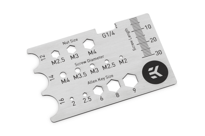 EK-Loop Stainless Steel Gauge Card - Image 3